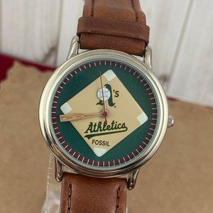 Vintage Fossil Oakland A's Limited Edition MLB Baseball Watch NOS with Box